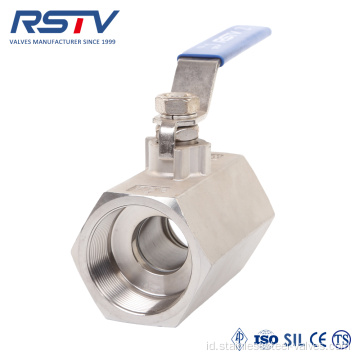 1PC Heksagonal tipe 2000WOG Stainless Steel Ball Valve